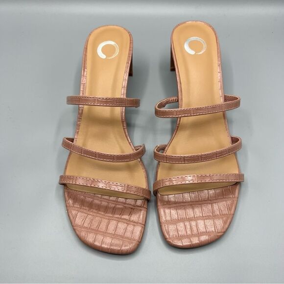 Brinley Co. Harriet Open Toe Heels - Picture 2 of 5